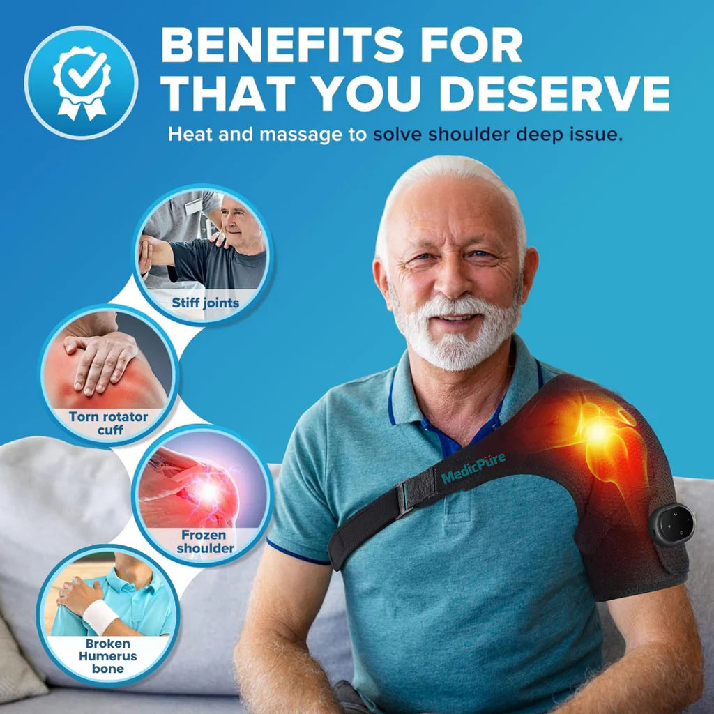 MediBrace Shoulder Red Light Heat & Massage